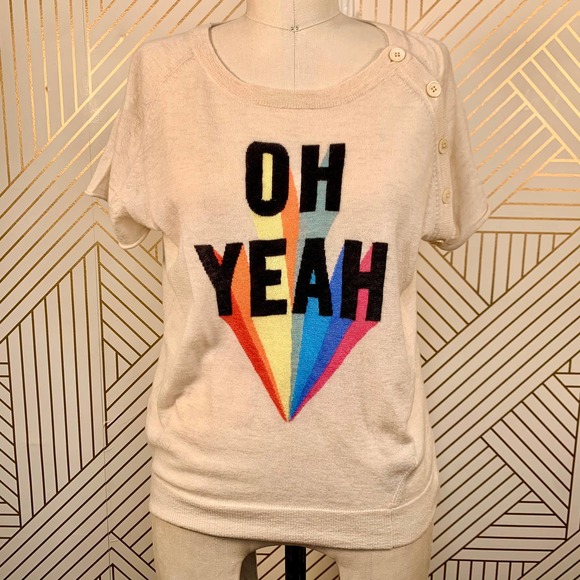 Zadig & Voltaire Hexago Oh Yeah Cashmere Sweater - Picture 2 of 12